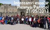 Intercanvi escolar Picanya Panazol 2013. Viatge i arribada a Panazol dels picanyers