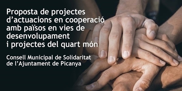 Aprovades les ajudes a projectes de cooperació, desenvolupament i suport a ONG