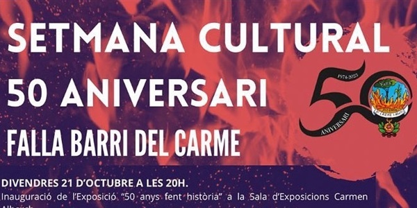 La Falla Barri del Carme celebra mig segle d'història