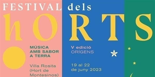 Festival dels Horts 2023. Cartell