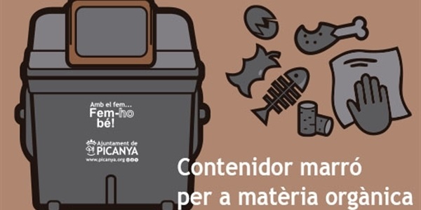 Nou contenidor marró per a matèria orgànica